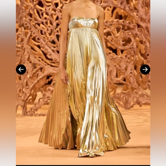 Ulla Johnson Gold Maxi Dress - Picture 2 of 9